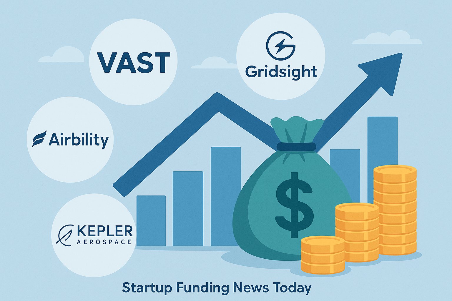 Startup Funding News Today, September 1, 2026: VAST, Gridsight, Airbility, Kepler Aerospace & More